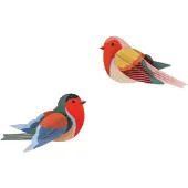 Studio roof WANDDEKO Rotkehlchen-Duo 4/7 cm