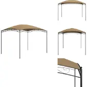 vidaXL Pavillon 3x4x2,65 m Taupe 180 g/m² - Pavillons & Partyzelte