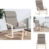 vidaXL Relaxsessel Taupe Stoff - Sessel