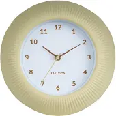 Karlsson - Wanduhr Tender Rib - Sanftes Gelb - Ø25cm