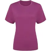 Rab Crimp Logo Damen T-Shirt-Lila-L