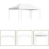 The Living Store Profi-Partyzelt Faltbar Aluminium 6x3 m Weiß