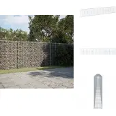 vidaXL Gabione mit Deckel 1200x50x200 cm Verzinktes Eisen