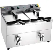 Buffalo Doppel-Induktionsfritteuse 2x 3000W