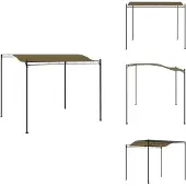 vidaXL Pavillon 3x2,4 m Taupe 180 g/m² - Pavillons & Partyzelte