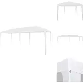 vidaXL Partyzelt 3x6 m PE Weiß - Pavillons & Partyzelte