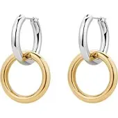 Brosway Round Bicolor Earrings 2in1 Aura Bau21
