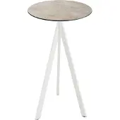 Veba Infinity Tripod Stehtisch Weiß frame + Moonstone HPL Ø70 cm