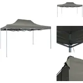 vidaXL Faltzelt Pop-Up 3 x 4,5 m Anthrazit - Pavillons & Partyzelte