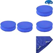 vidaXL Poolabdeckungen 2 Stk. für 300 cm Runde Aufstellpools - Poolabdeckungen & -unterlagen