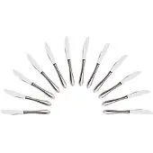 Zwilling Tafelmesser Swing, Wellenschliff, 22,1 cm, Edelstahl 18/10, silber poliert, 12 Stück