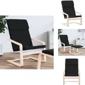 vidaXL Relaxsessel Schwarz Stoff - Sessel