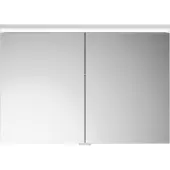 Burgbad Lin20 Spiegelschrank LED-Beleuchtung inklusive LED-Waschtischbeleuchtung, 2 Türen, 1000x700