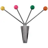 Present Time Wandhaken Neptune Small 4 Haken, Mehrfarbig, Bewusste