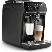 Philips Kaffeevollautomat 5400 Series, 12 Kaffeespezialitäten, LatteGo Milchsystem, Touchdisplay, Schwarz (EP5441/50)