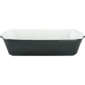 Creatable Auflaufform "Classic Black & White", Steinzeug, (1 St.), außen Schwarz, innen strahlend weiß und glänzend, 20x34 cm