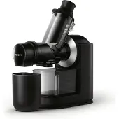 Philips Viva Collection Slow Juicer, Entsafter für kaltes Pressen, 1.0 L, 150 W, Schwarz (HR1889/70)
