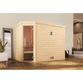 Weka Premium-Massivholzsauna 45 mm TURKU 3 GT x B x T x H x 245 x 195 x 205