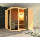 Weka Design-Sauna SARA 2 inkl. 9,0 kW OS-Ofenset x B x T x H x 244 x 194 x 199