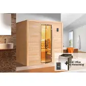 Weka Premium Massivholz-Sauna BERGEN Gr. 1 Sparset 7,5 kW BioS inkl. digitaler Steuerung, Glastür x B x T x H x 196 x 145 x 205