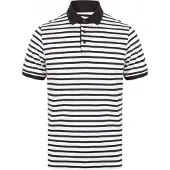 Front row Gestreiftes Jersey-Poloshirt