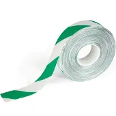 Durable Bodenmarkierungsband Durable, zweifarbig, selbstklebend, 30 m Länge, grün/weiß