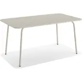 Veba Shine Gartentisch Stahl rechteckig – Beige