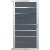 Elephant Zauntor Modular EVO 180 WPC steingrau 90x176cm, Leiste Silber inkl. Beschlag 8712981507738