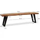 Wohnling 180x40x45,5