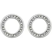 Everneed Ohrringe Crystal-Silber weisser Stein