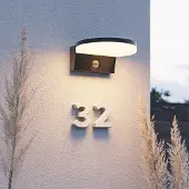 HOFTRONIC™ LED Wandleuchte mit Sensor 15W 1500lm 3000K Schwarz