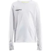 Craft Sportshirt Kinder Evolve LS Crew Neck White-Größe 158