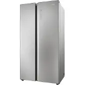 Haier Side-by-Side "HSW79F18ANMM", Energieeffizienz: A, silber (edelstahl), B:90,5cm H:177,5cm T:72,6cm, Kühlschränke, XXL-Kapazität: Über 600 Liter Fassungsvermögen, Side-by-Side