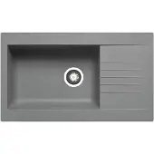 Pyramis Spüle SIROKO (86x50) GRAU aus Fibertek / SMC-Spüle / Fiberglasspüle / Ausschnitt 836 x 476 mm