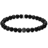Thomas Sabo Bead Armband Obsidian schwarz
