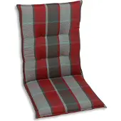 GO-DE Textil, Sessel-Auflage mittel, Wendeauflage, Karo rot, 23516-25