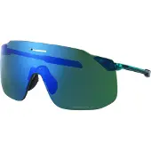 Shimano Fahrrad- Sonnenbrille S-PHYRE SL Ridescape Gravel , Green Sapphire