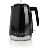 Gorenje K15RLBK Wasserkocher RetroLine Schwarz, 1,7 L Fassungsvermögen, 2200 W