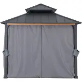 Sunjoy Vorhang für Zedernholz Gazebo 300cm x 300cm