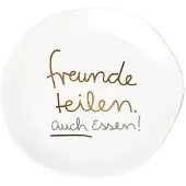 Räder Mix & Match Teller Klein Freunde teilen Porzellan Weiß