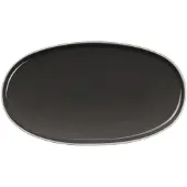 Asa selection Ovaler Teller Semana Caviar Anthracite 28,5 x 16 cm