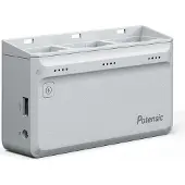 Potensic 3-Schacht-Schnellladegerät für Atom 4K 60W More Power, Kit mit Netzteil und 2x Akkus