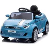 Chipolino Kinder Elektroauto Fiat 500 Fernbedienung, Sicherheitsgurt, MP3, USB
