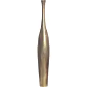 FineBuy Vase Aluminium Gold Blumenvase XXL Bodenvase Wohndeko Gross Alu Modern