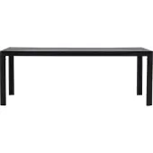 Ebuy24 Gartentisch Mirko schwarz 205x205x74 cm