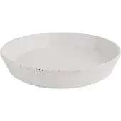 Olympia Cavolo Flache runde Schale weiß gesprenkelt 220mm (4 Stück)
