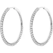 Brosway - Distinctive ring earrings with clear zircons Desideri BEIE016