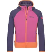 TROLLKIDS Hybrid-Fleecejacke "Seiland" in Rosa/ Lila/ Orange - 110