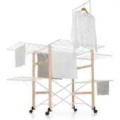 Foppapedretti SuperGulliver, Wäscheständer, Aluminium, Holz, Natürlich/Natur, 35 m, 1220 mm, 1740 mm