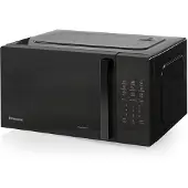 Hisense Mikrowelle, 20 l, 700 W, Inverter, Touch control, Schwarz, Arbeitsplatte, Solo-Mikrowelle, 20 l, 700 W, Eingebautes Display, Tasten